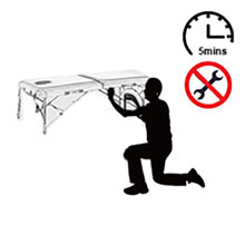 BestMassage 3-inch Pad Portable Massage Table - Toolless installation